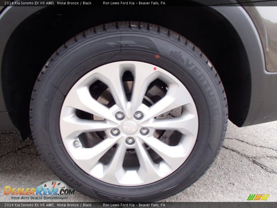 2014 Kia Sorento EX V6 AWD Metal Bronze / Black Photo #9