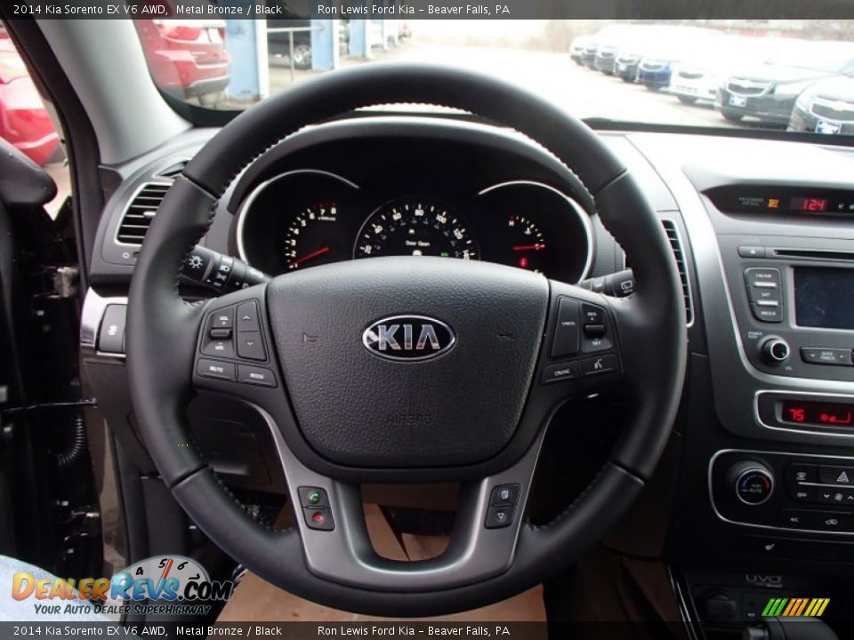 2014 Kia Sorento EX V6 AWD Metal Bronze / Black Photo #19