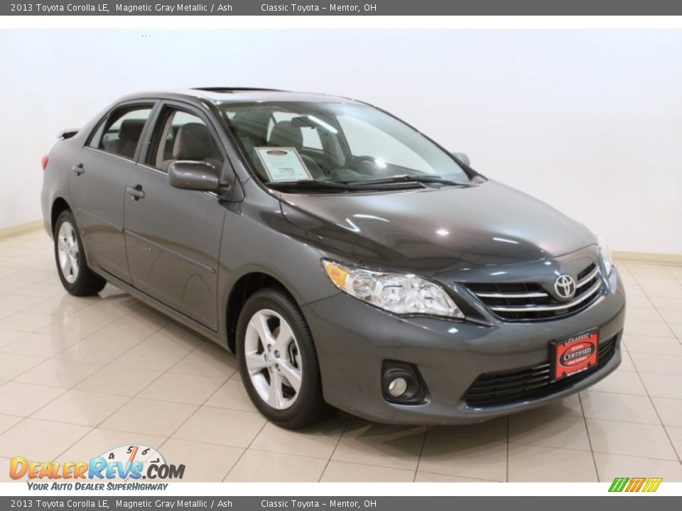 2013 Toyota Corolla LE Magnetic Gray Metallic / Ash Photo #1