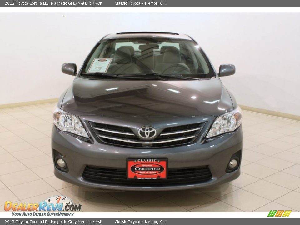 2013 Toyota Corolla LE Magnetic Gray Metallic / Ash Photo #2