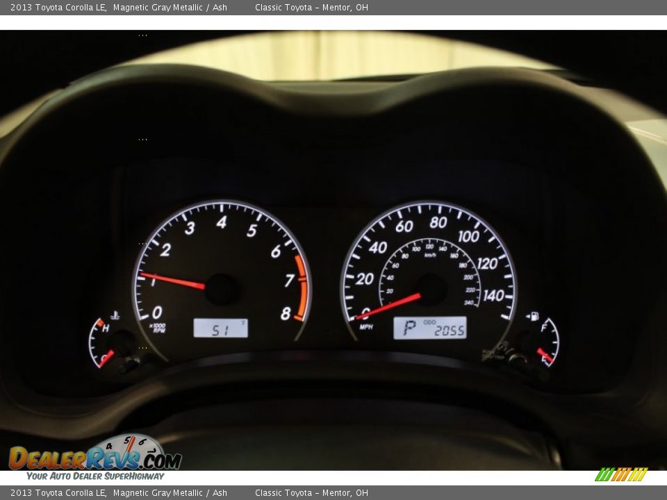 2013 Toyota Corolla LE Gauges Photo #8