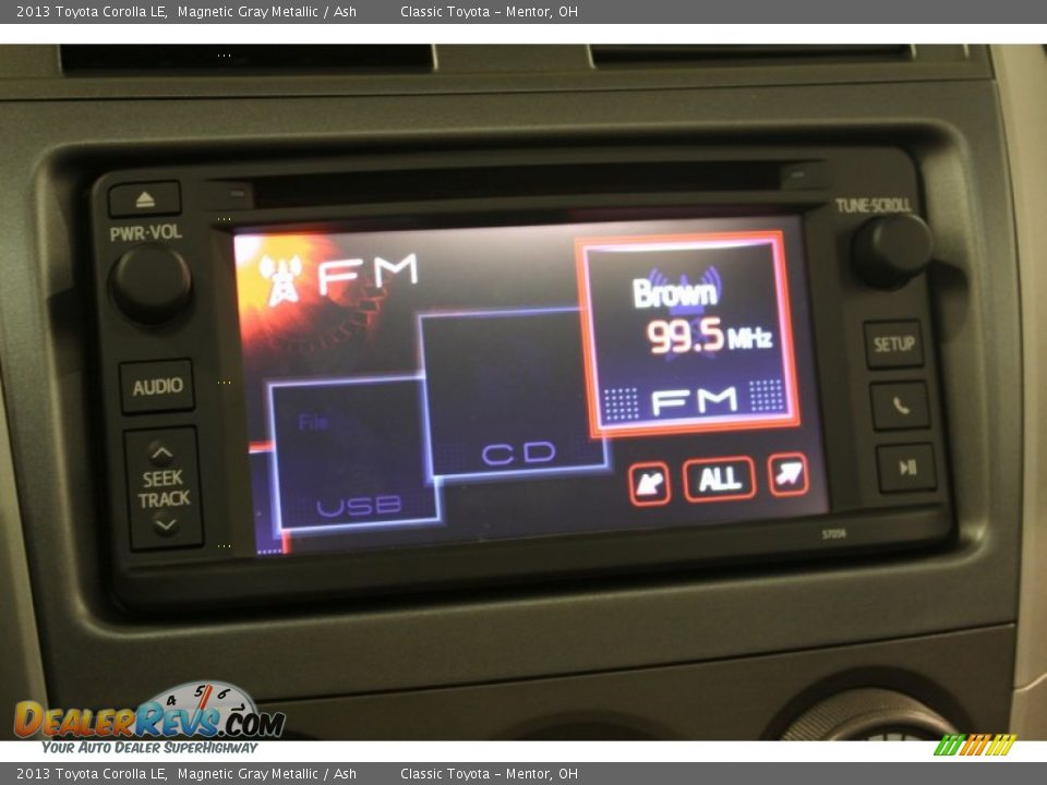 2013 Toyota Corolla LE Magnetic Gray Metallic / Ash Photo #12