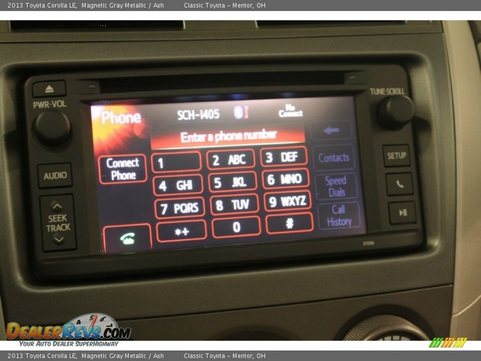 2013 Toyota Corolla LE Magnetic Gray Metallic / Ash Photo #14