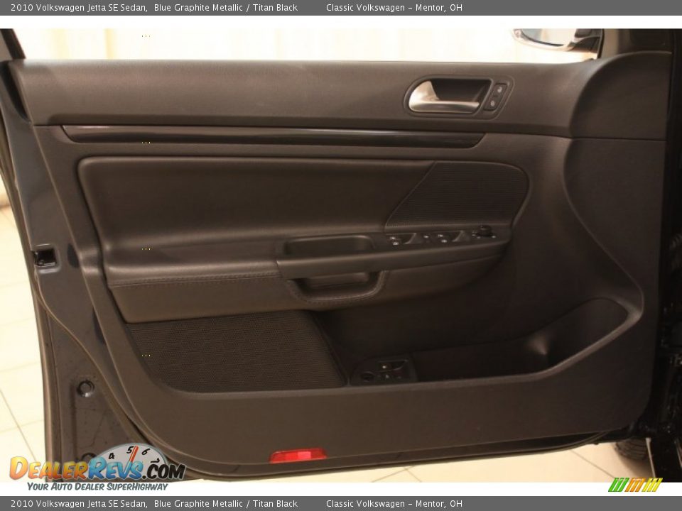 2010 Volkswagen Jetta SE Sedan Blue Graphite Metallic / Titan Black Photo #4