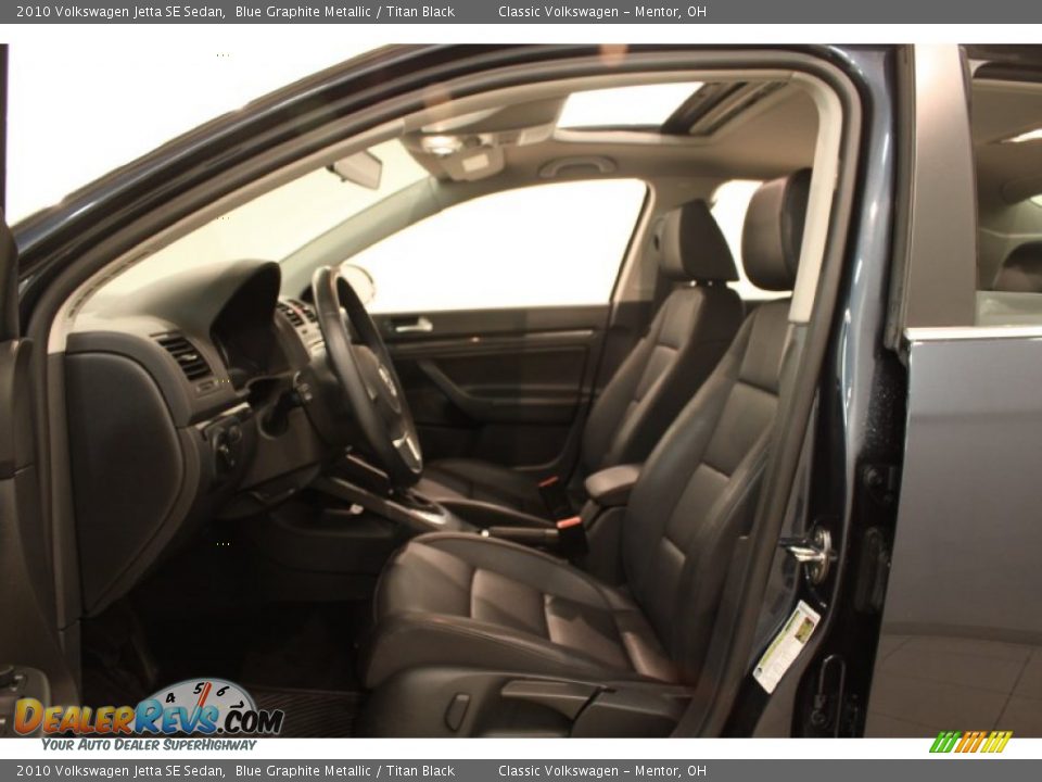 2010 Volkswagen Jetta SE Sedan Blue Graphite Metallic / Titan Black Photo #5