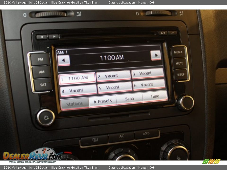 2010 Volkswagen Jetta SE Sedan Blue Graphite Metallic / Titan Black Photo #11