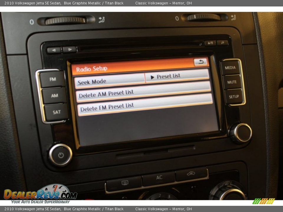 2010 Volkswagen Jetta SE Sedan Blue Graphite Metallic / Titan Black Photo #15