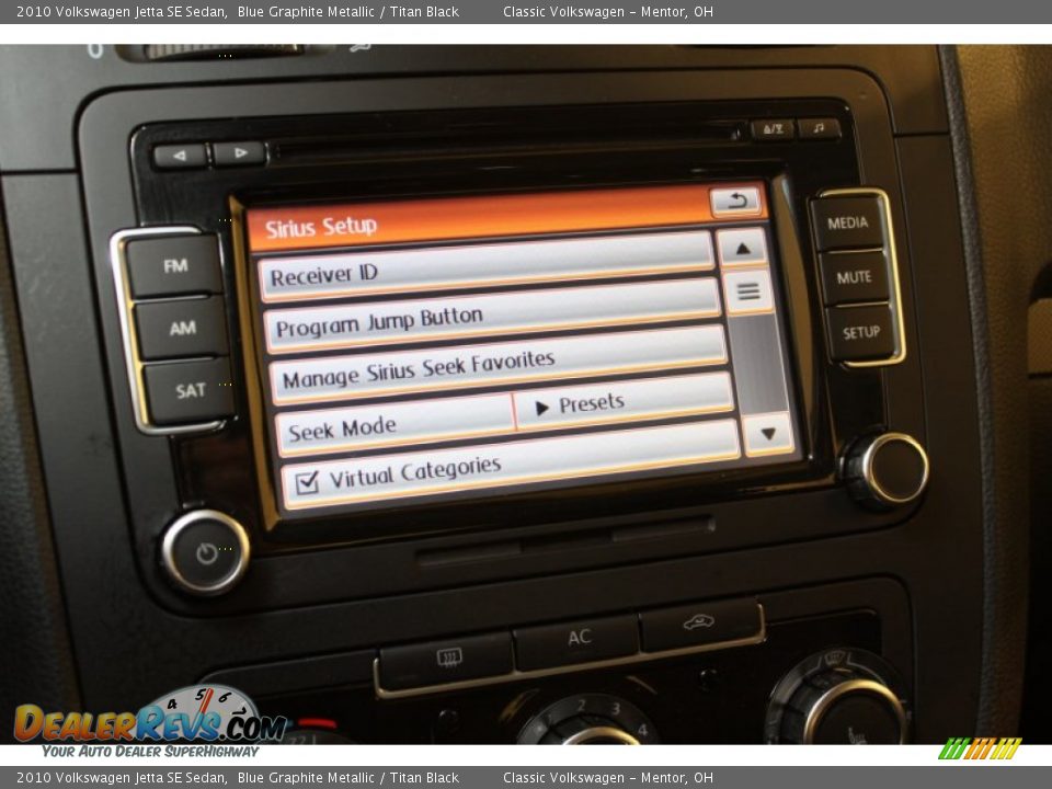 2010 Volkswagen Jetta SE Sedan Blue Graphite Metallic / Titan Black Photo #16