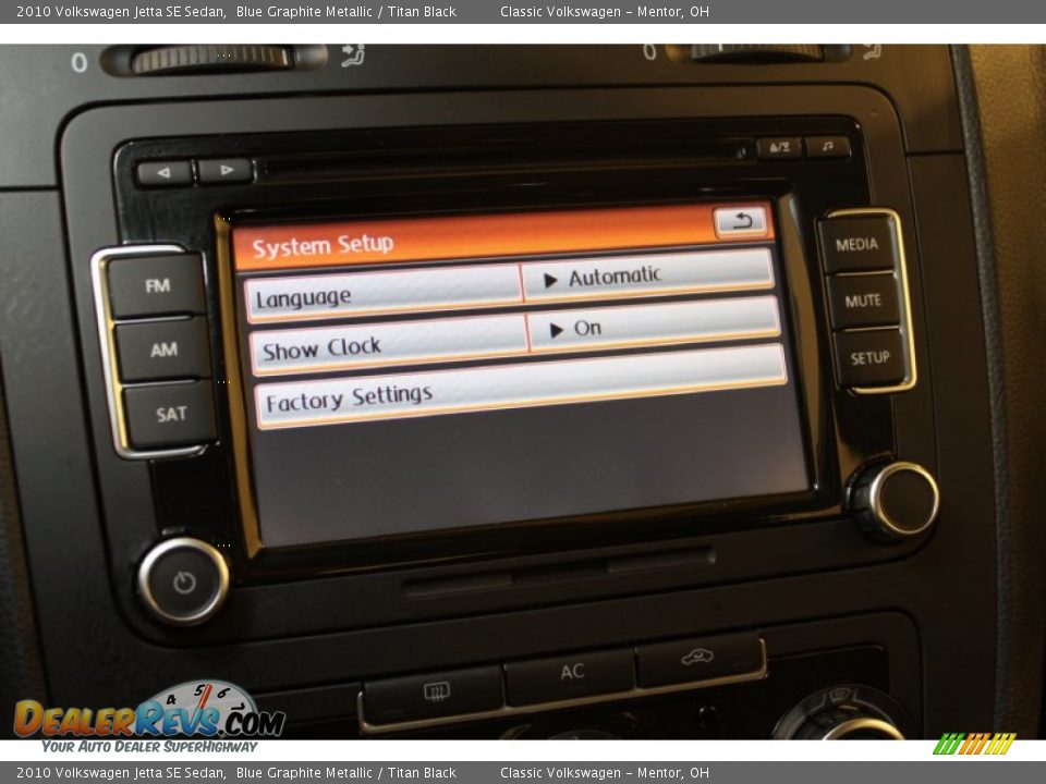 2010 Volkswagen Jetta SE Sedan Blue Graphite Metallic / Titan Black Photo #19