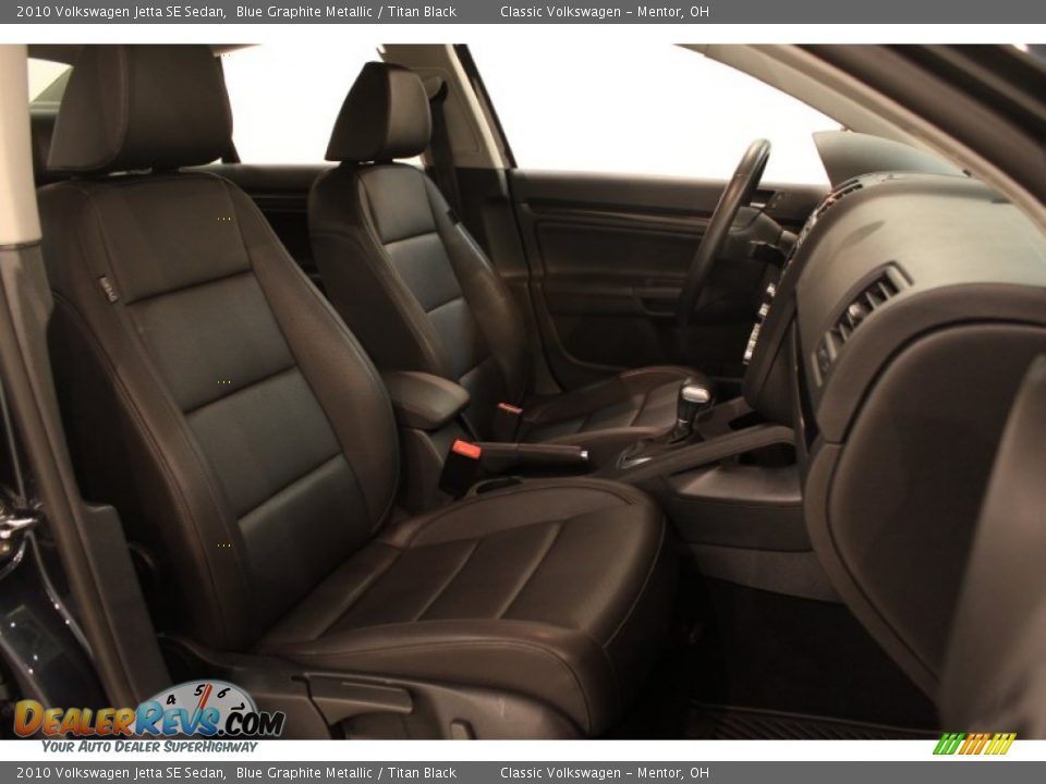 2010 Volkswagen Jetta SE Sedan Blue Graphite Metallic / Titan Black Photo #21