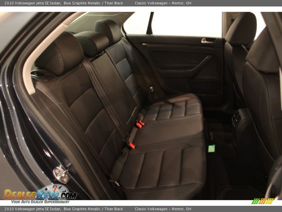2010 Volkswagen Jetta SE Sedan Blue Graphite Metallic / Titan Black Photo #22