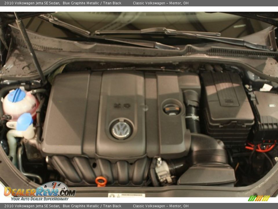 2010 Volkswagen Jetta SE Sedan Blue Graphite Metallic / Titan Black Photo #25