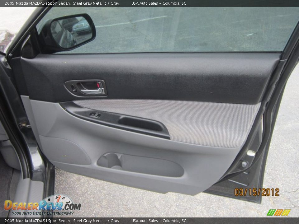 2005 Mazda MAZDA6 i Sport Sedan Steel Gray Metallic / Gray Photo #9