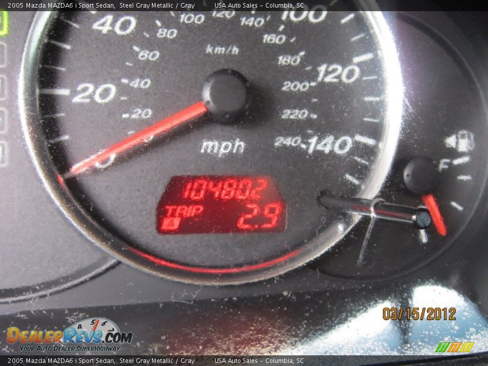 2005 Mazda MAZDA6 i Sport Sedan Steel Gray Metallic / Gray Photo #19
