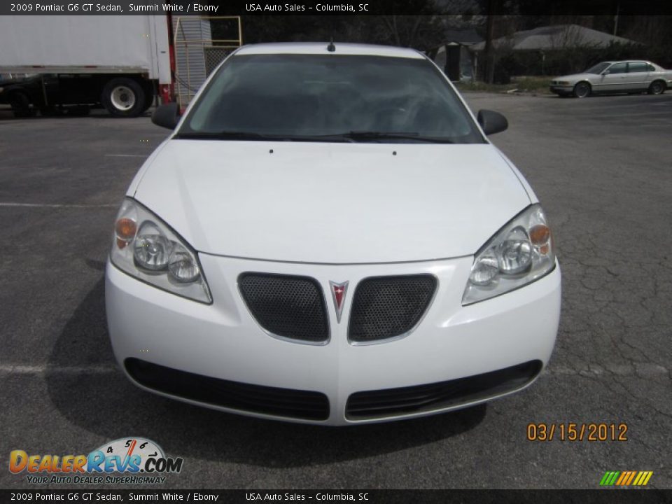 2009 Pontiac G6 GT Sedan Summit White / Ebony Photo #1