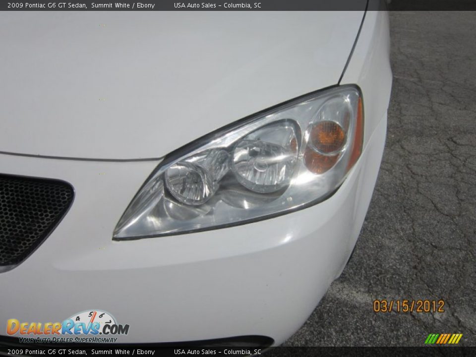2009 Pontiac G6 GT Sedan Summit White / Ebony Photo #2
