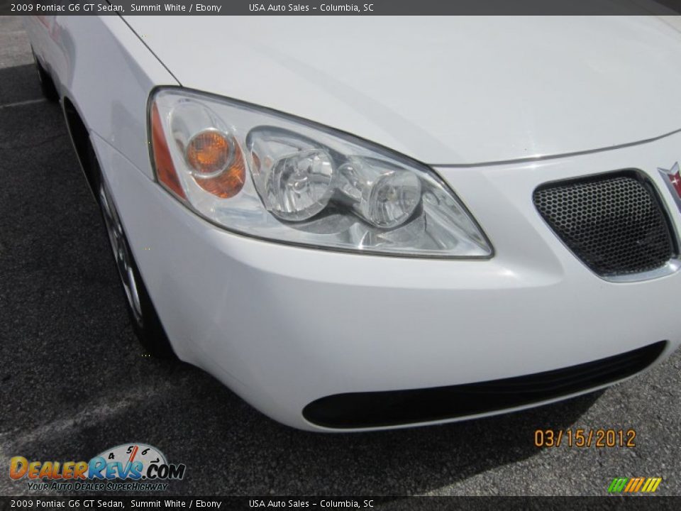 2009 Pontiac G6 GT Sedan Summit White / Ebony Photo #3
