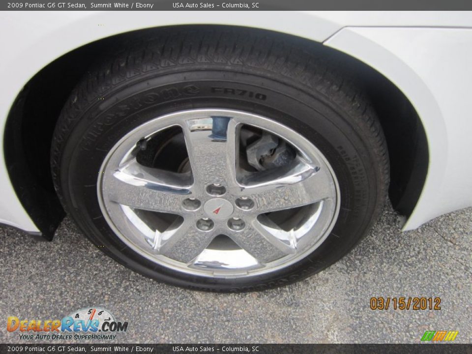 2009 Pontiac G6 GT Sedan Summit White / Ebony Photo #5