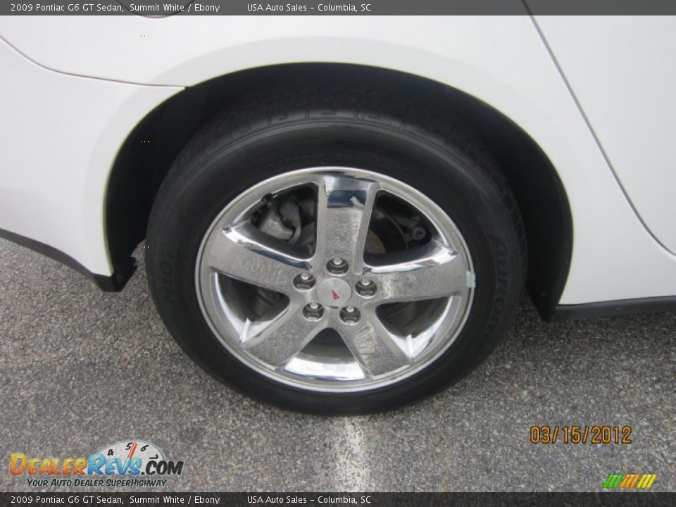 2009 Pontiac G6 GT Sedan Summit White / Ebony Photo #6