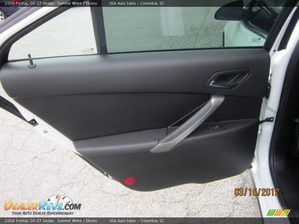 2009 Pontiac G6 GT Sedan Summit White / Ebony Photo #16