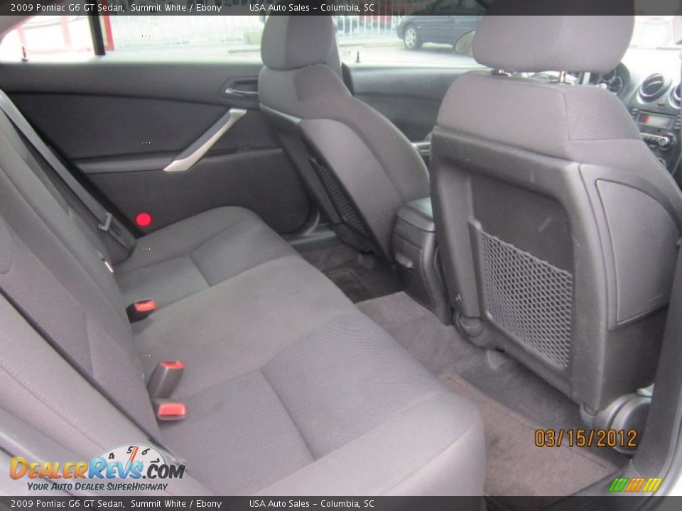 2009 Pontiac G6 GT Sedan Summit White / Ebony Photo #21