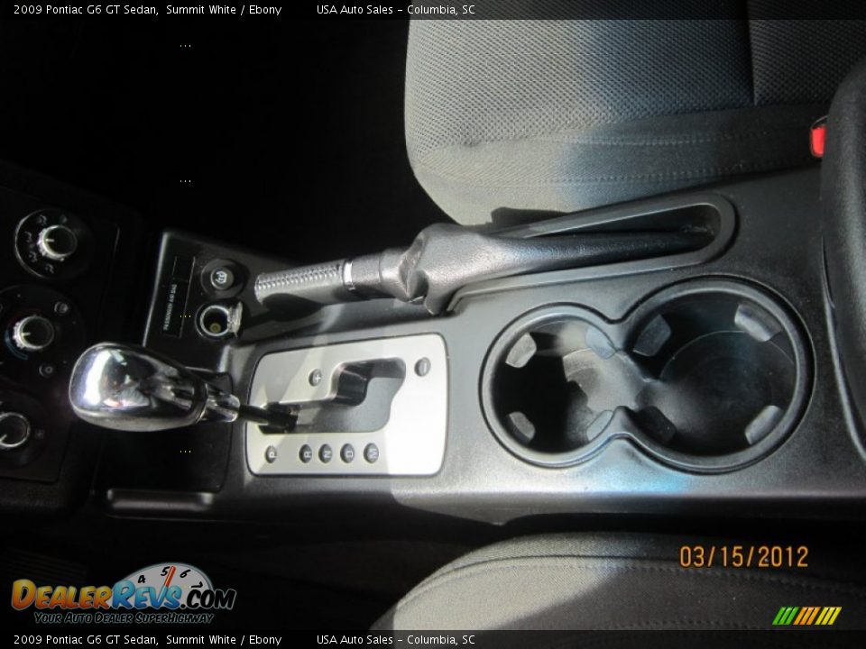 2009 Pontiac G6 GT Sedan Summit White / Ebony Photo #23