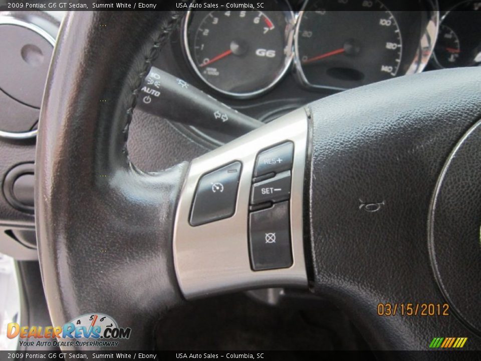 2009 Pontiac G6 GT Sedan Summit White / Ebony Photo #26
