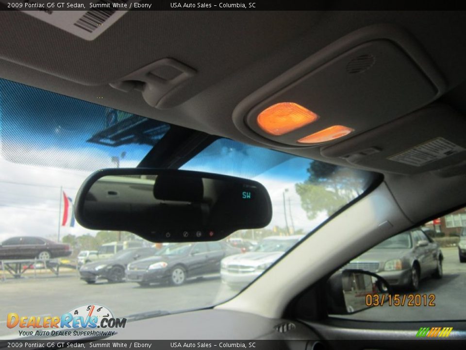 2009 Pontiac G6 GT Sedan Summit White / Ebony Photo #28