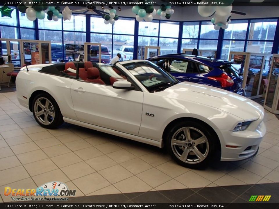 Oxford White 2014 Ford Mustang GT Premium Convertible Photo #1