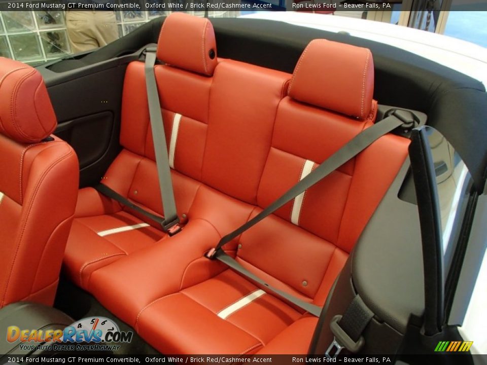 Rear Seat of 2014 Ford Mustang GT Premium Convertible Photo #11