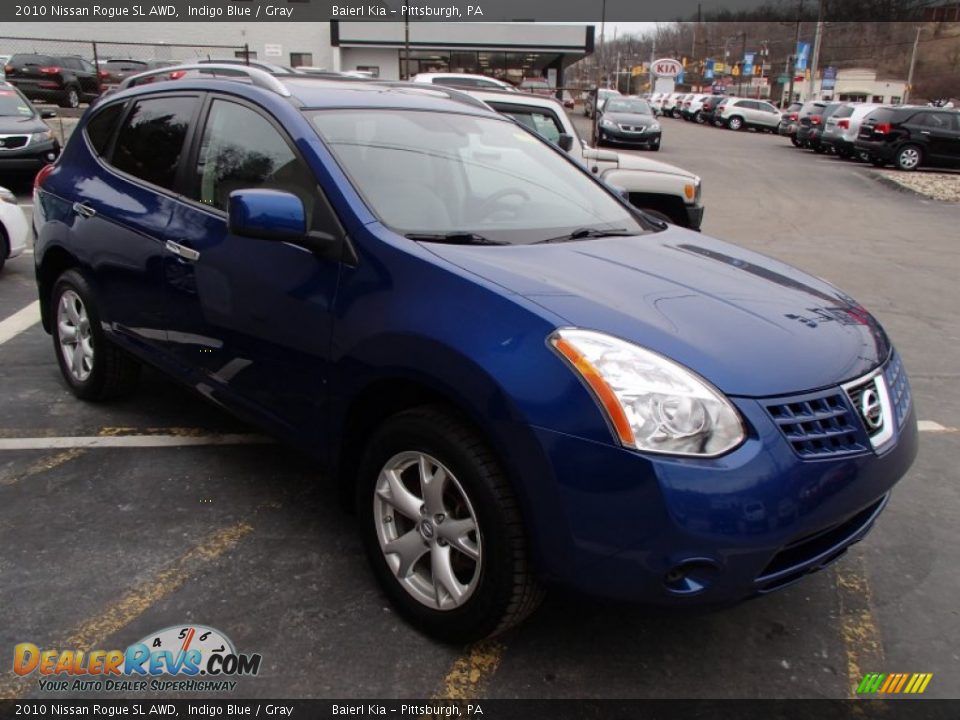 2010 Nissan Rogue SL AWD Indigo Blue / Gray Photo #1