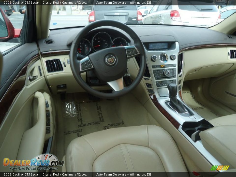 Cashmere/Cocoa Interior - 2008 Cadillac CTS Sedan Photo #11
