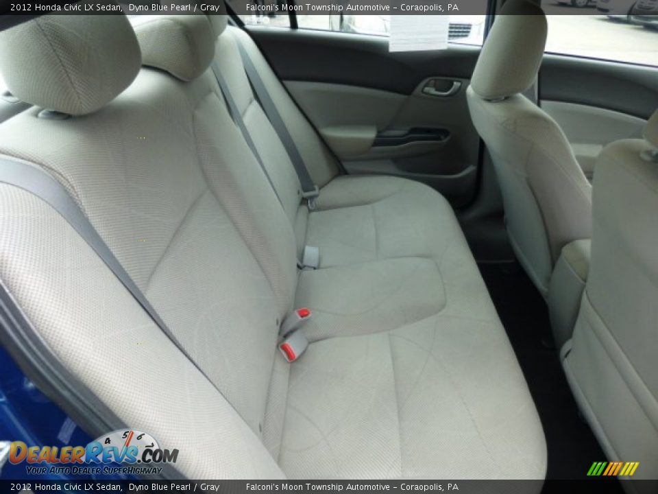 2012 Honda Civic LX Sedan Dyno Blue Pearl / Gray Photo #13