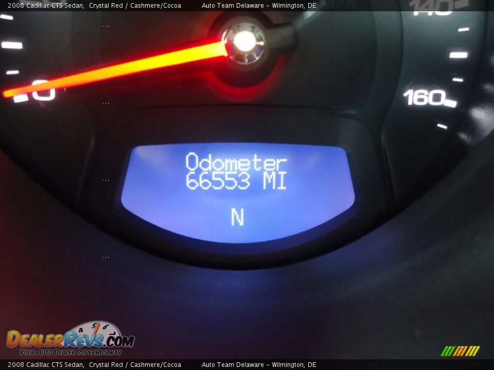 2008 Cadillac CTS Sedan Crystal Red / Cashmere/Cocoa Photo #13