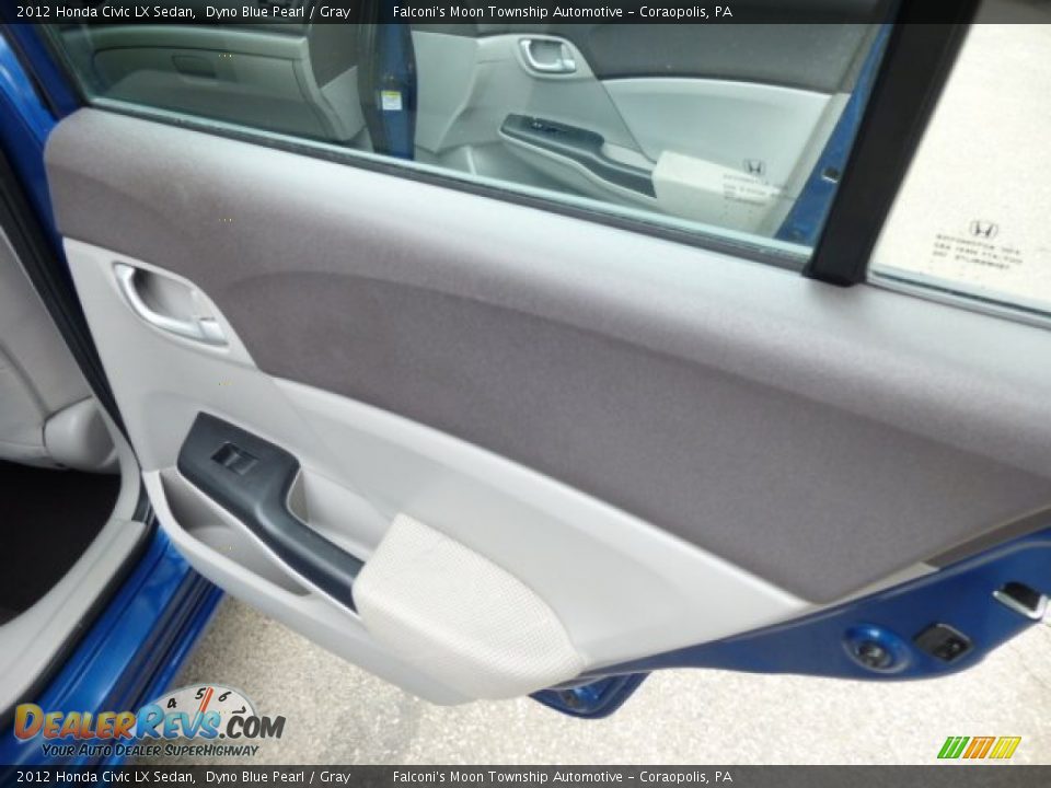 2012 Honda Civic LX Sedan Dyno Blue Pearl / Gray Photo #14