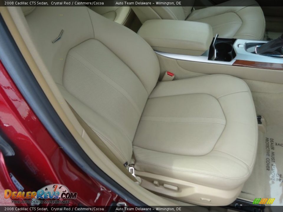 2008 Cadillac CTS Sedan Crystal Red / Cashmere/Cocoa Photo #15