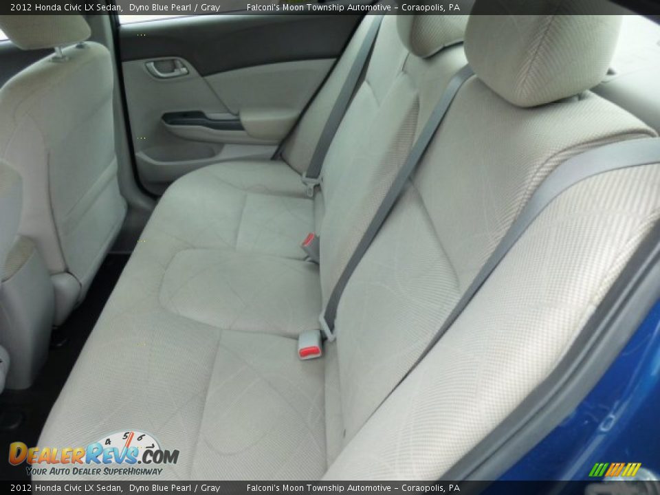 2012 Honda Civic LX Sedan Dyno Blue Pearl / Gray Photo #16