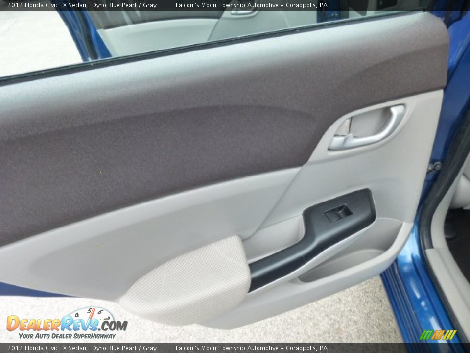 2012 Honda Civic LX Sedan Dyno Blue Pearl / Gray Photo #18