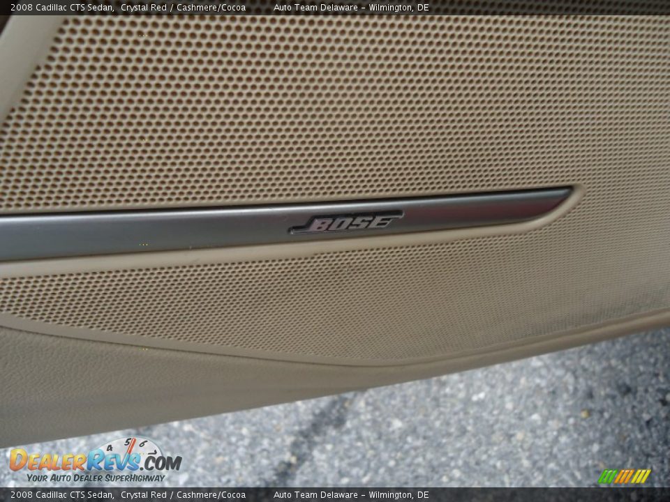 2008 Cadillac CTS Sedan Crystal Red / Cashmere/Cocoa Photo #24
