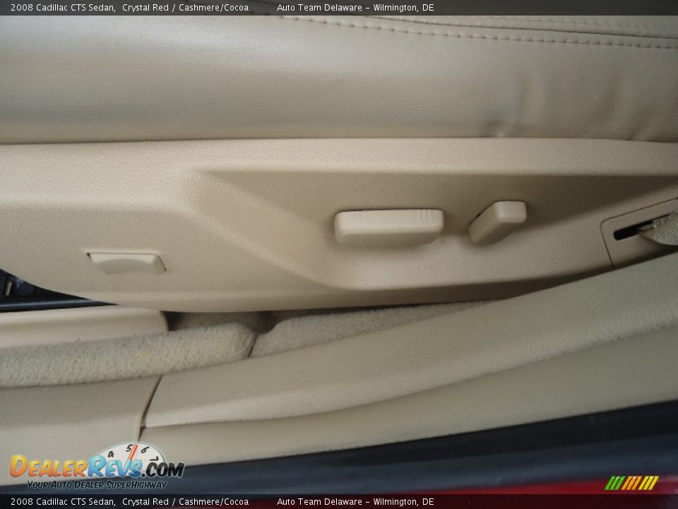 2008 Cadillac CTS Sedan Crystal Red / Cashmere/Cocoa Photo #26