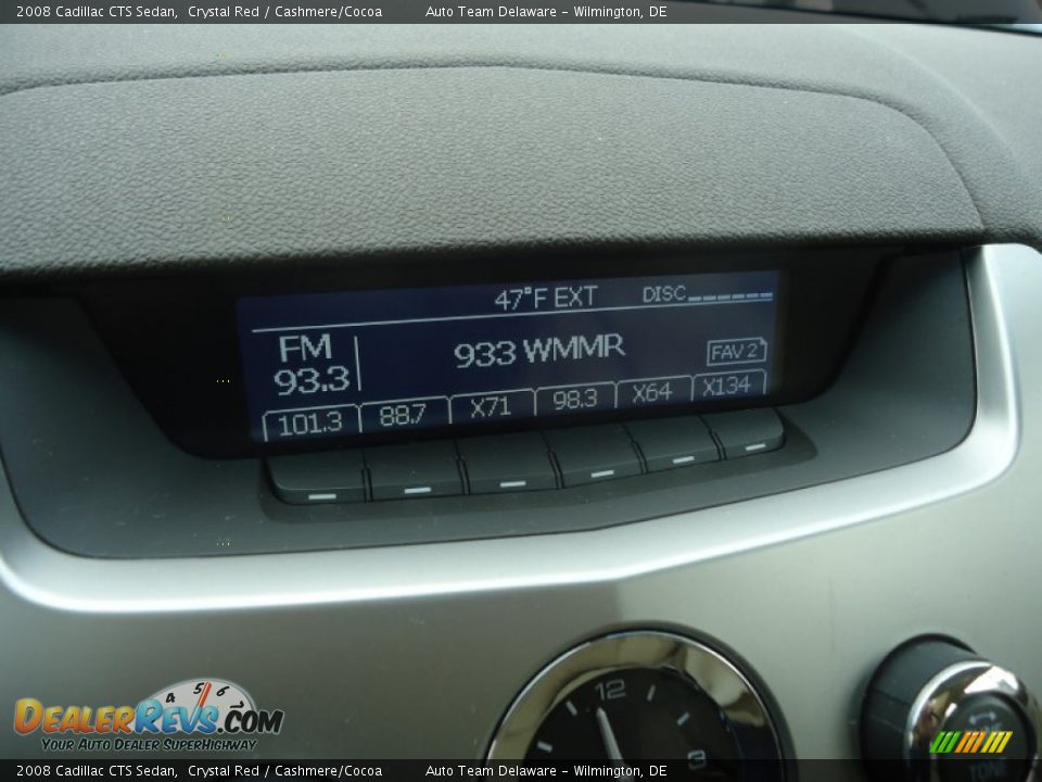 2008 Cadillac CTS Sedan Crystal Red / Cashmere/Cocoa Photo #31
