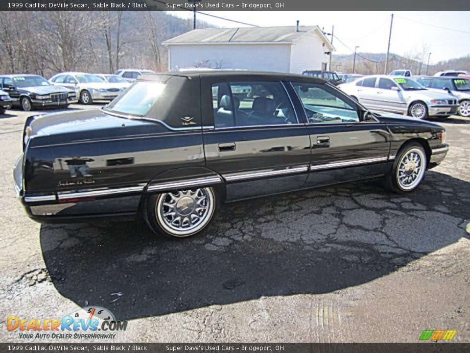 1999 Cadillac DeVille Sedan Sable Black / Black Photo #18