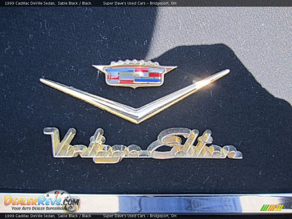 1999 Cadillac DeVille Sedan Sable Black / Black Photo #29