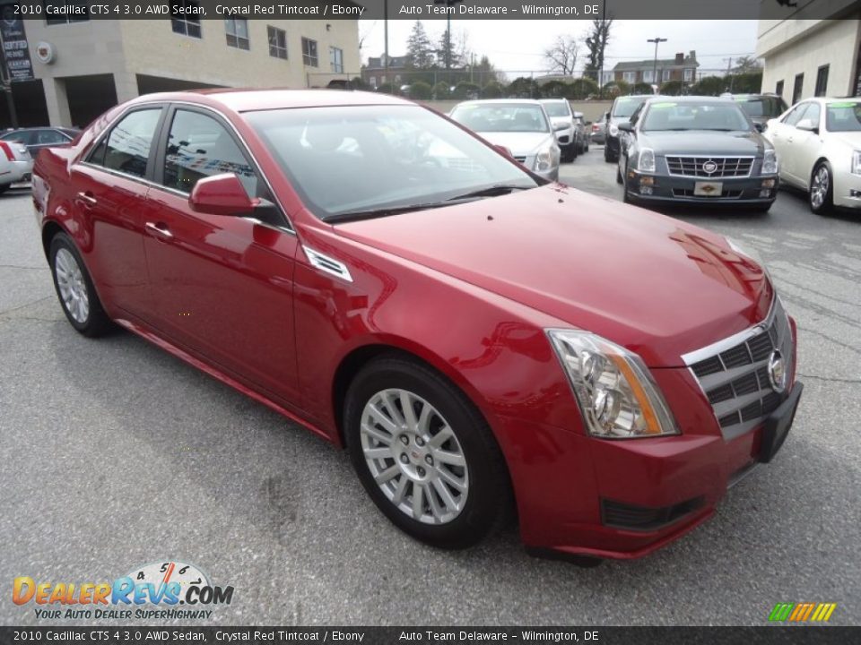 2010 Cadillac CTS 4 3.0 AWD Sedan Crystal Red Tintcoat / Ebony Photo #4