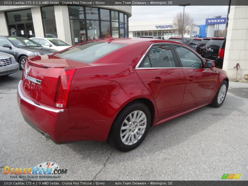 2010 Cadillac CTS 4 3.0 AWD Sedan Crystal Red Tintcoat / Ebony Photo #6