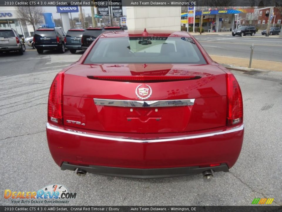 2010 Cadillac CTS 4 3.0 AWD Sedan Crystal Red Tintcoat / Ebony Photo #7