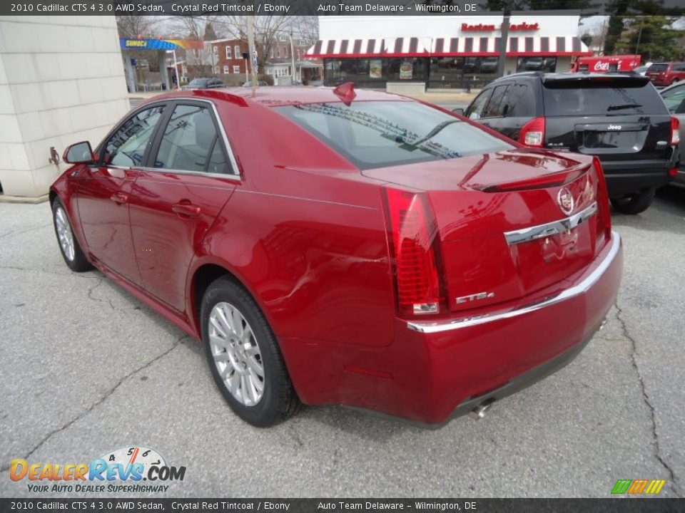 2010 Cadillac CTS 4 3.0 AWD Sedan Crystal Red Tintcoat / Ebony Photo #8