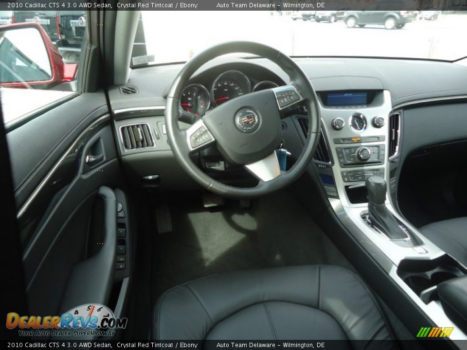 2010 Cadillac CTS 4 3.0 AWD Sedan Crystal Red Tintcoat / Ebony Photo #11