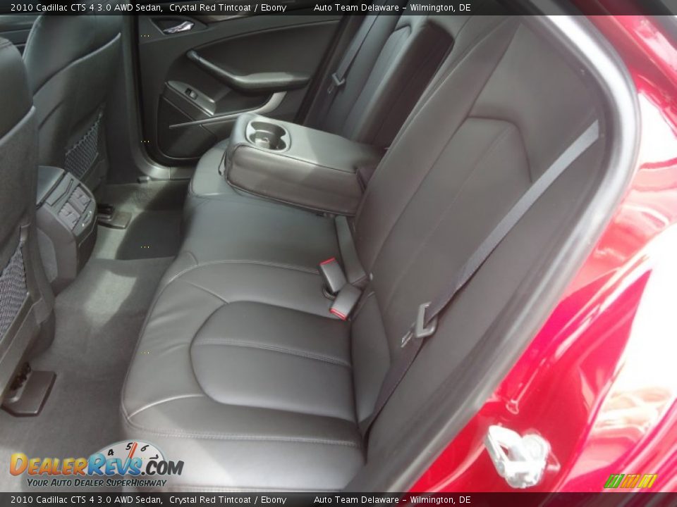 2010 Cadillac CTS 4 3.0 AWD Sedan Crystal Red Tintcoat / Ebony Photo #17
