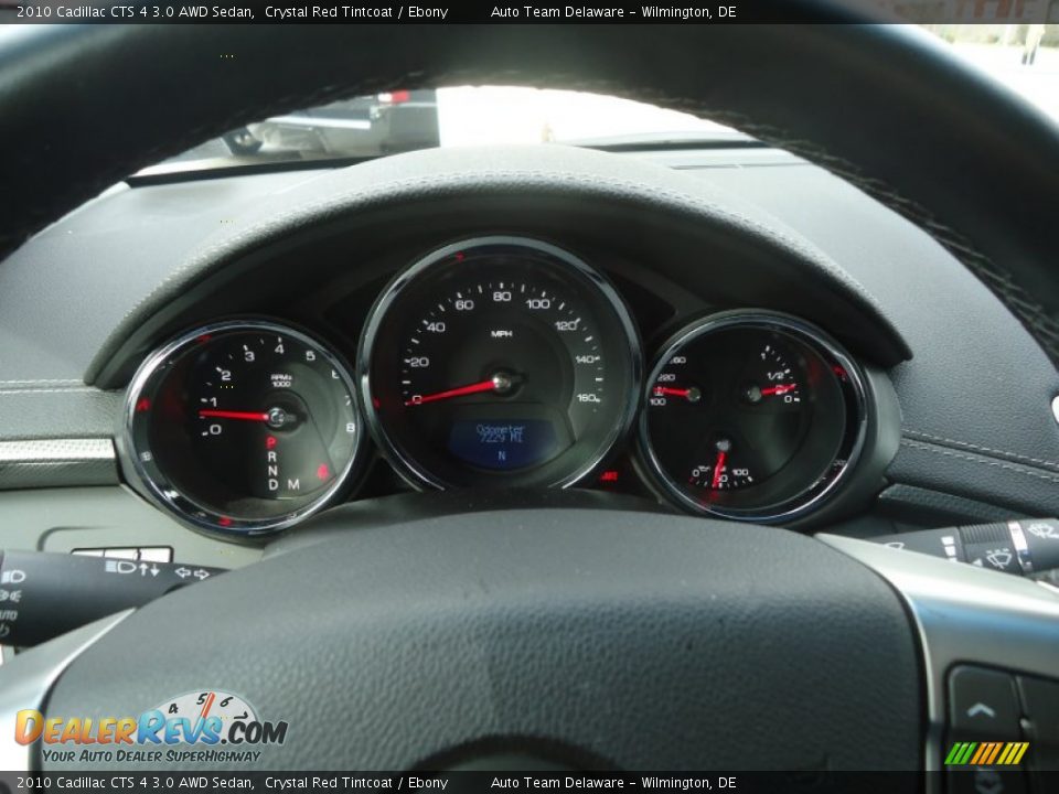 2010 Cadillac CTS 4 3.0 AWD Sedan Crystal Red Tintcoat / Ebony Photo #25